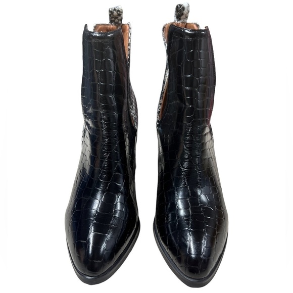 JEFFREY CAMPBELL Leather Snakeskin Orwell Boots - Picture 5 of 14